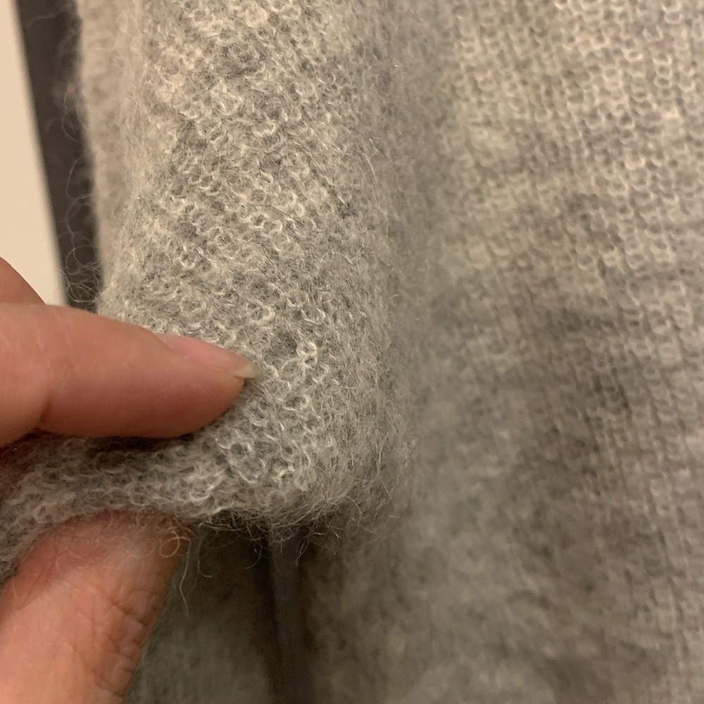 Sezane Gaspard cardigan in Mottled Grey - Picture 6 of 9